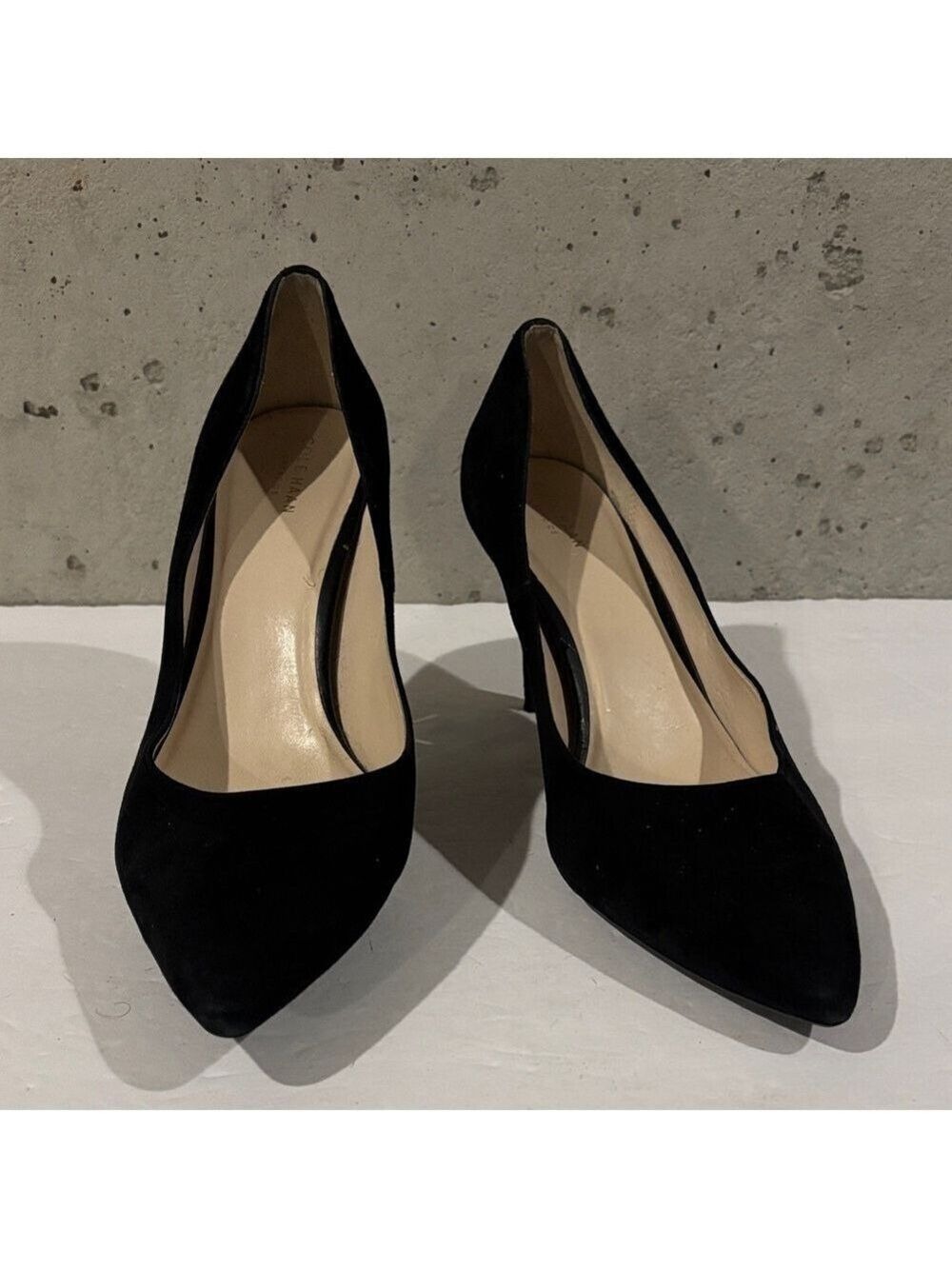 Cole Haan Black Suede Juliana Pointed Toe Pumps - Size 11B